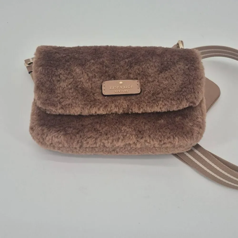 Kate Spade New York Rosie Faux Fur Small Flap Crossbody